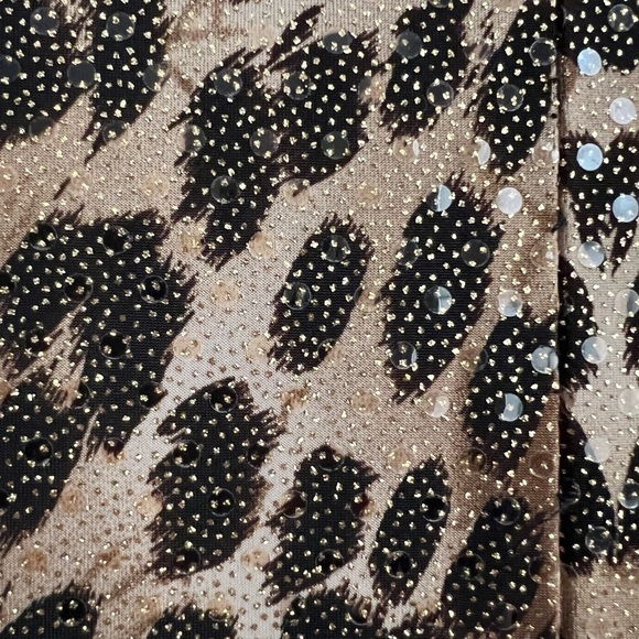 Jackie Roger’s NY Like New Short Sleeve Leopard Print Dress. Size S - Picture 4 of 6